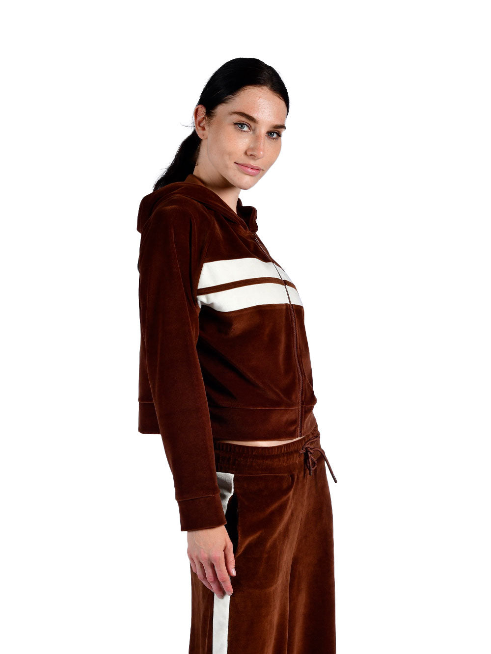 Velora Kapüşonlu Fermuarlu Kadın Sweatshirt