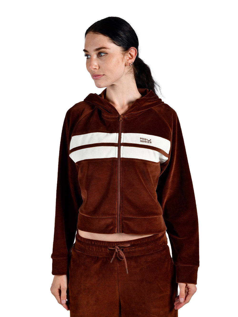 Velora Kapüşonlu Fermuarlu Kadın Sweatshirt