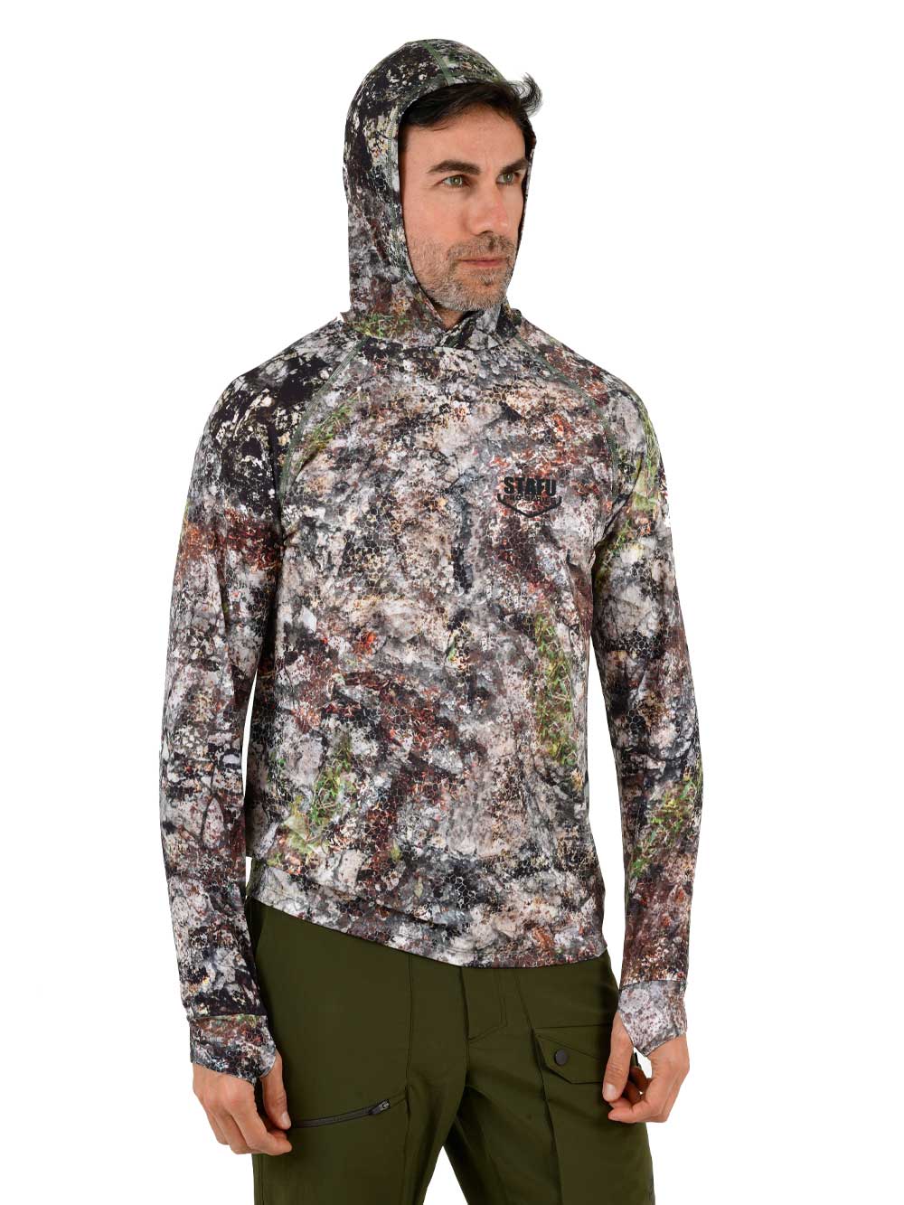 Khagan UV Korumalı Performans T-Shirt - Altai Camo - Stafu Pro Series