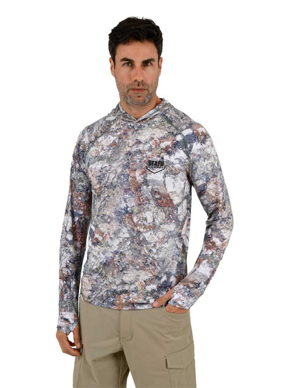 Khagan UV Korumalı Performans T-Shirt -  Lime Stone Camo
