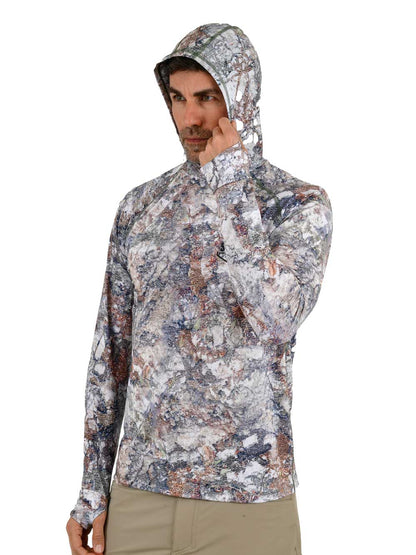 Khagan UV Korumalı Performans T-Shirt -  Lime Stone Camo