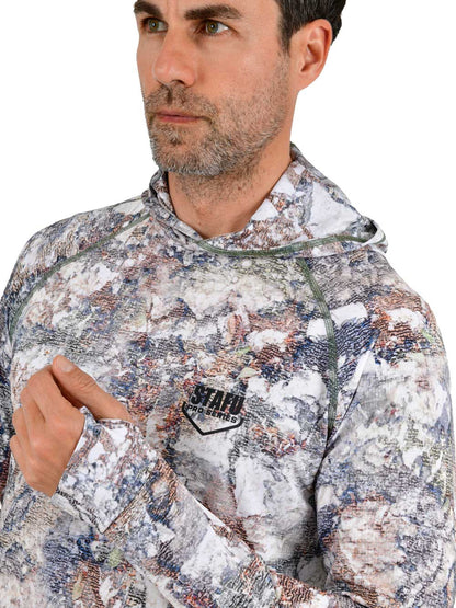 Khagan UV Korumalı Performans T-Shirt -  Lime Stone Camo