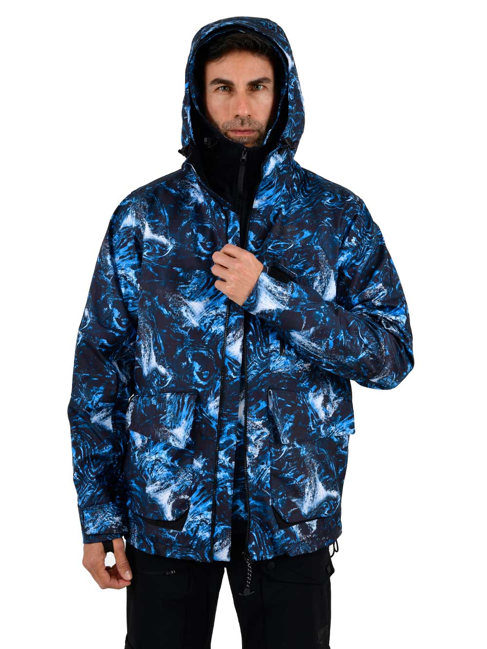 Khumbu Full Zip Hooded Rainwear - Dark Storm - Stafu Pro Series