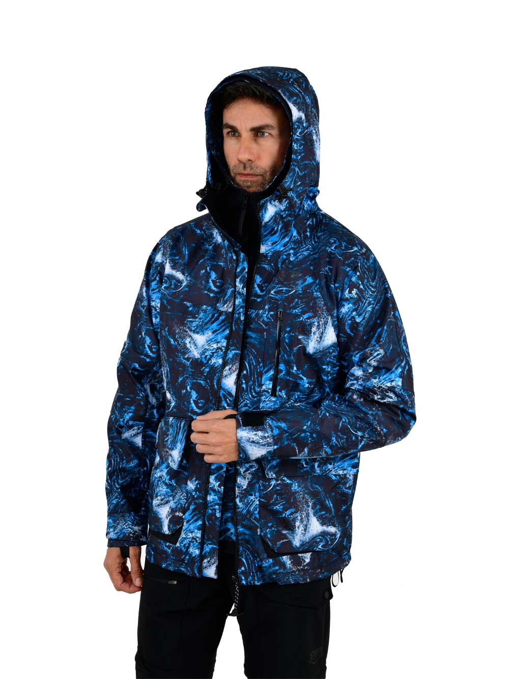 Khumbu Full Zip Hooded Rainwear - Dark Storm - Stafu Pro Series