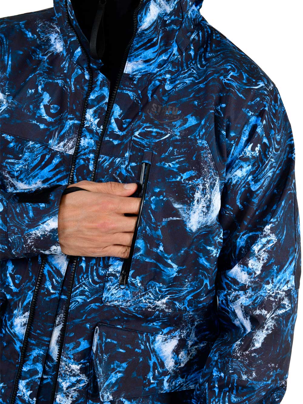 Khumbu Full Zip Hooded Rainwear - Dark Storm - Stafu Pro Series