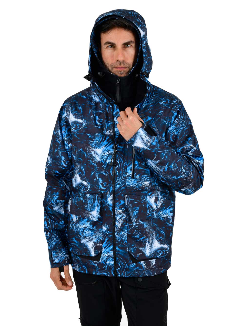 Khumbu Full Zip Hooded Rainwear - Dark Storm - Stafu Pro Series