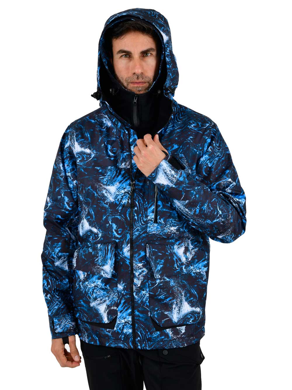 Khumbu Full Zip Hooded Rainwear - Dark Storm - Stafu Pro Series