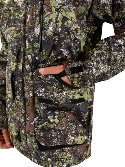 Khumbu Full Zip Hooded Rainwear - Bushman Camo - Stafu Pro Series