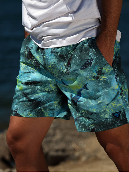 Latitude Swim Shorts - Shark Lime