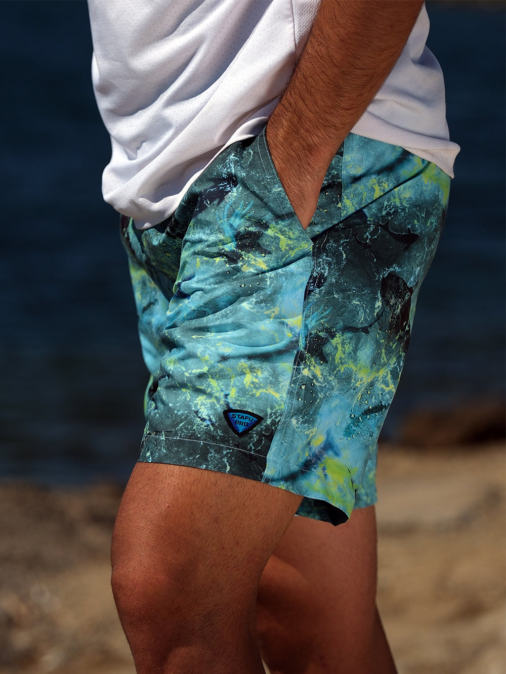 Latitude Swim Shorts - Shark Lime
