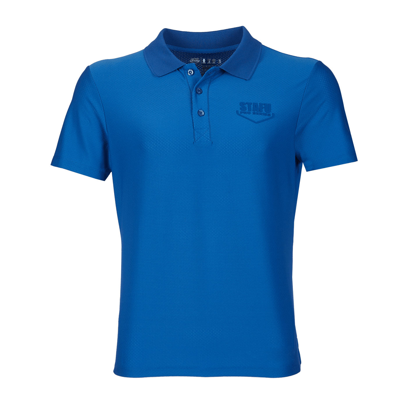 League Air Men's Short Sleeve Fisherman Sailor Blue UV Protected Polo Shirt