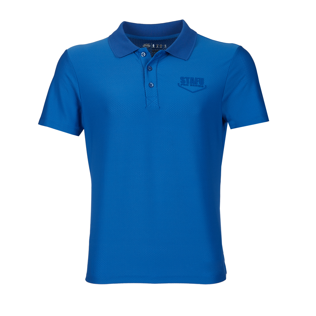 League Air Men's Short Sleeve Fisherman Sailor Blue UV Protected Polo Shirt