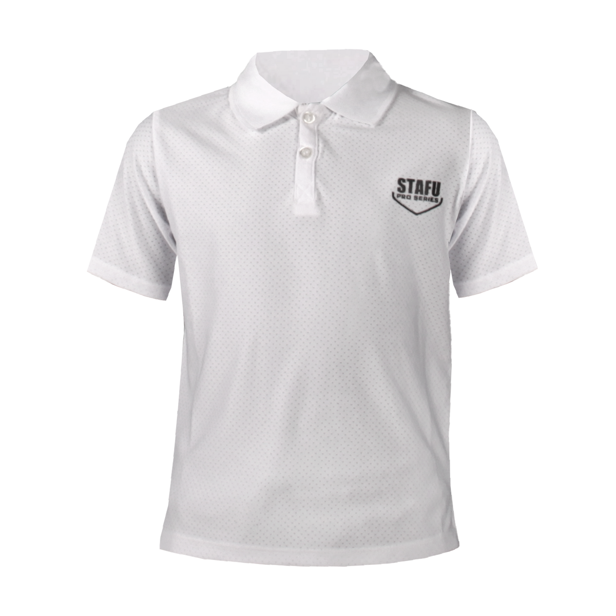 League Jr. Short Sleeve Polo Neck Shirt - White