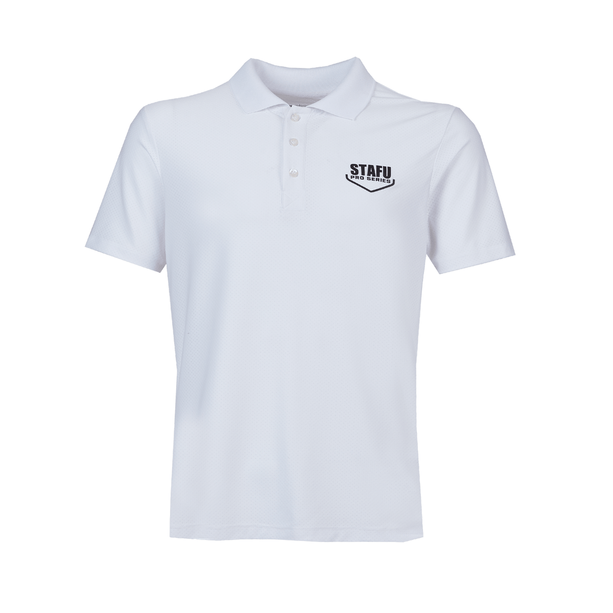 League Short Sleeve Polo Neck Shirt - White