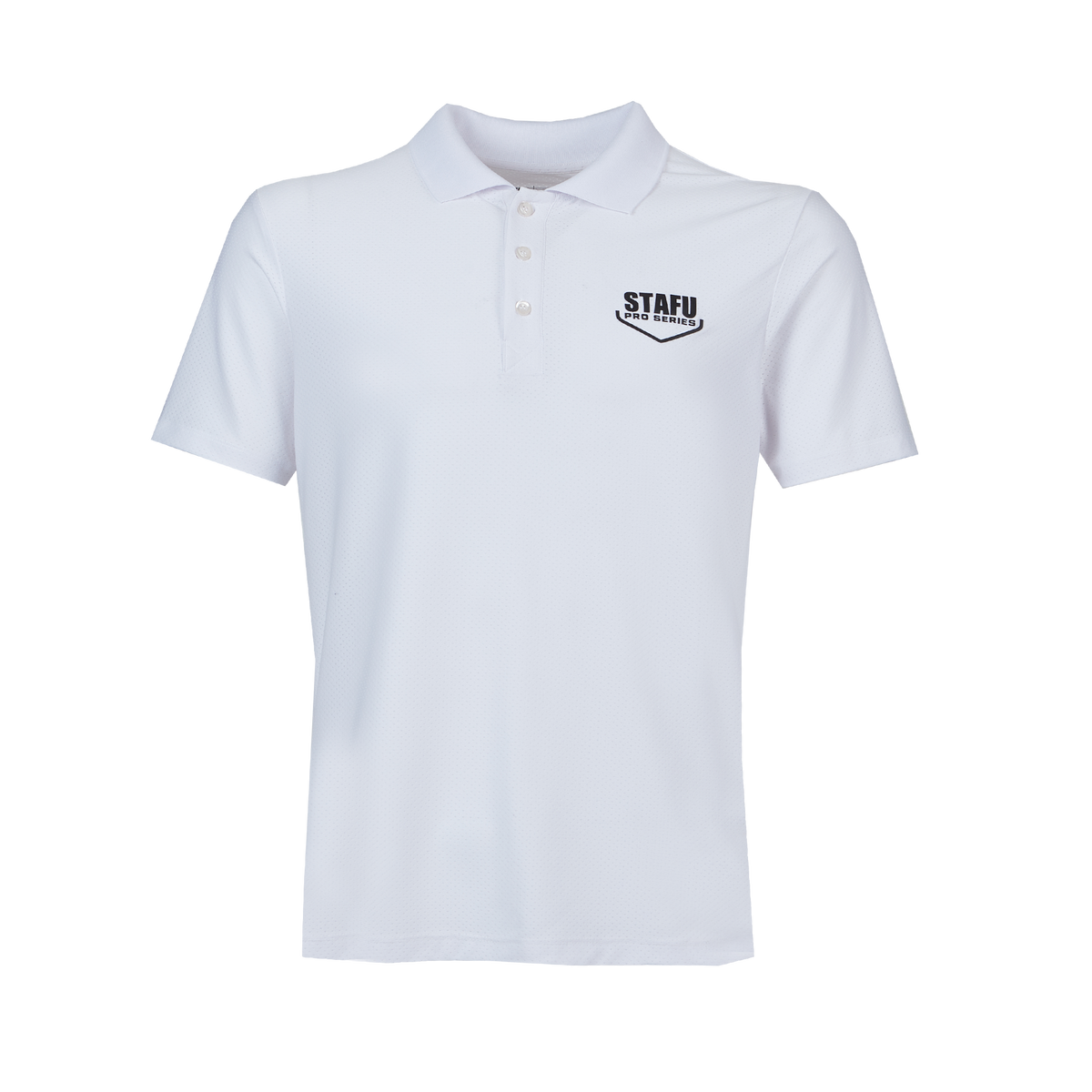 League Air Men's Short Sleeve Fisherman Sailor White UV Protected Polo Shirt