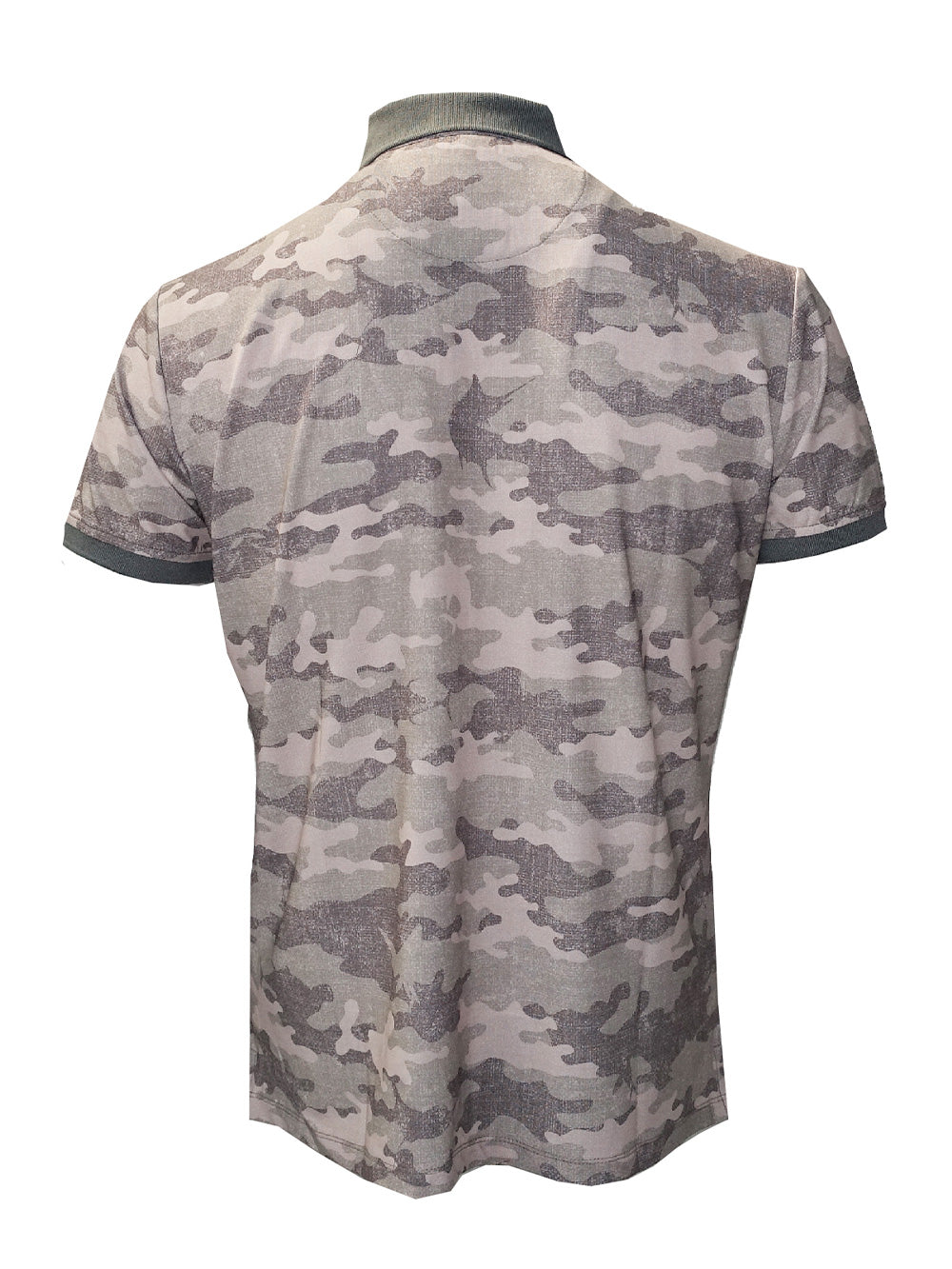 League UV Korumalı Performans Polo Yaka T-shirt - Camo Kahverengi - Stafu Pro Series