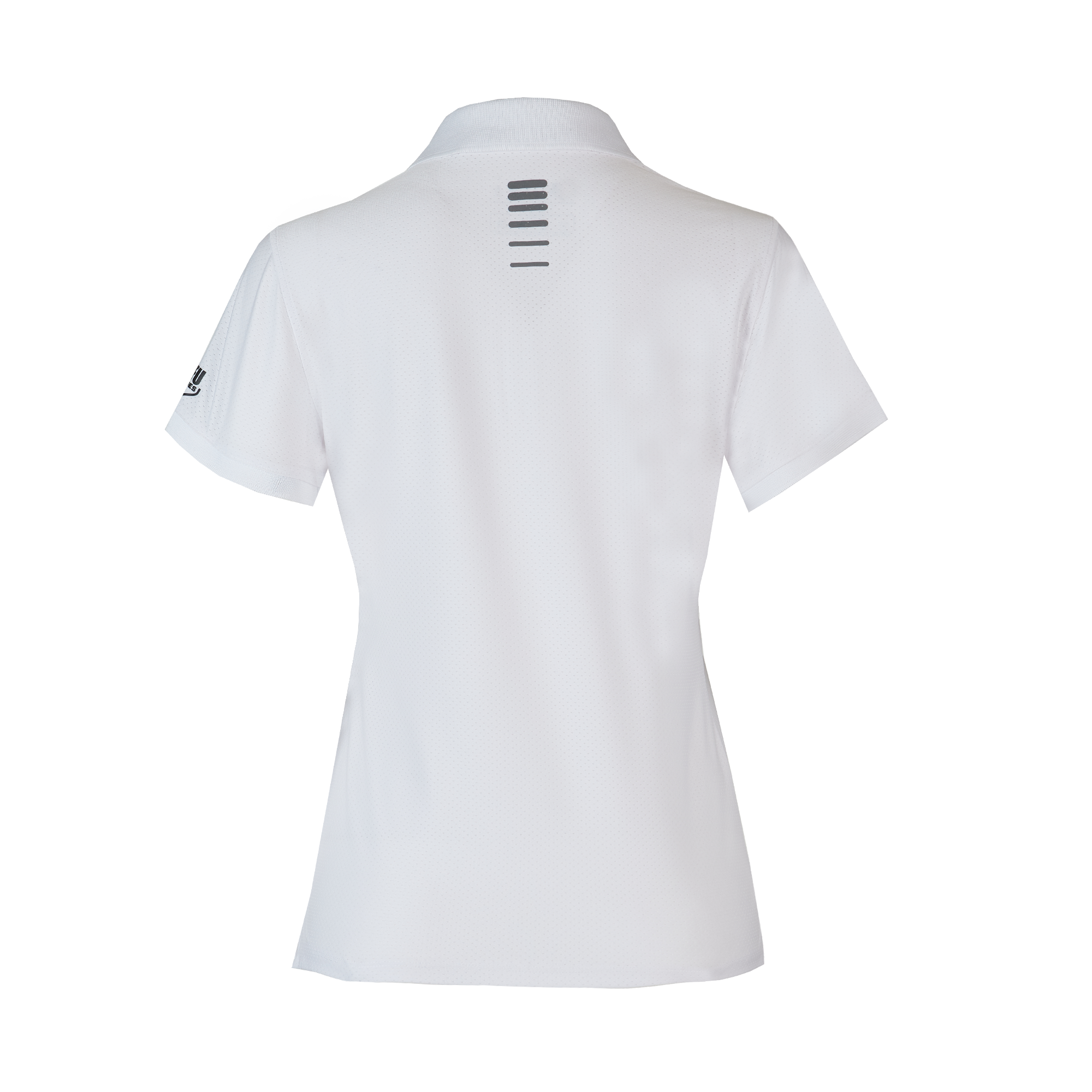League Women Short Sleeve Polo Neck Shirt - White