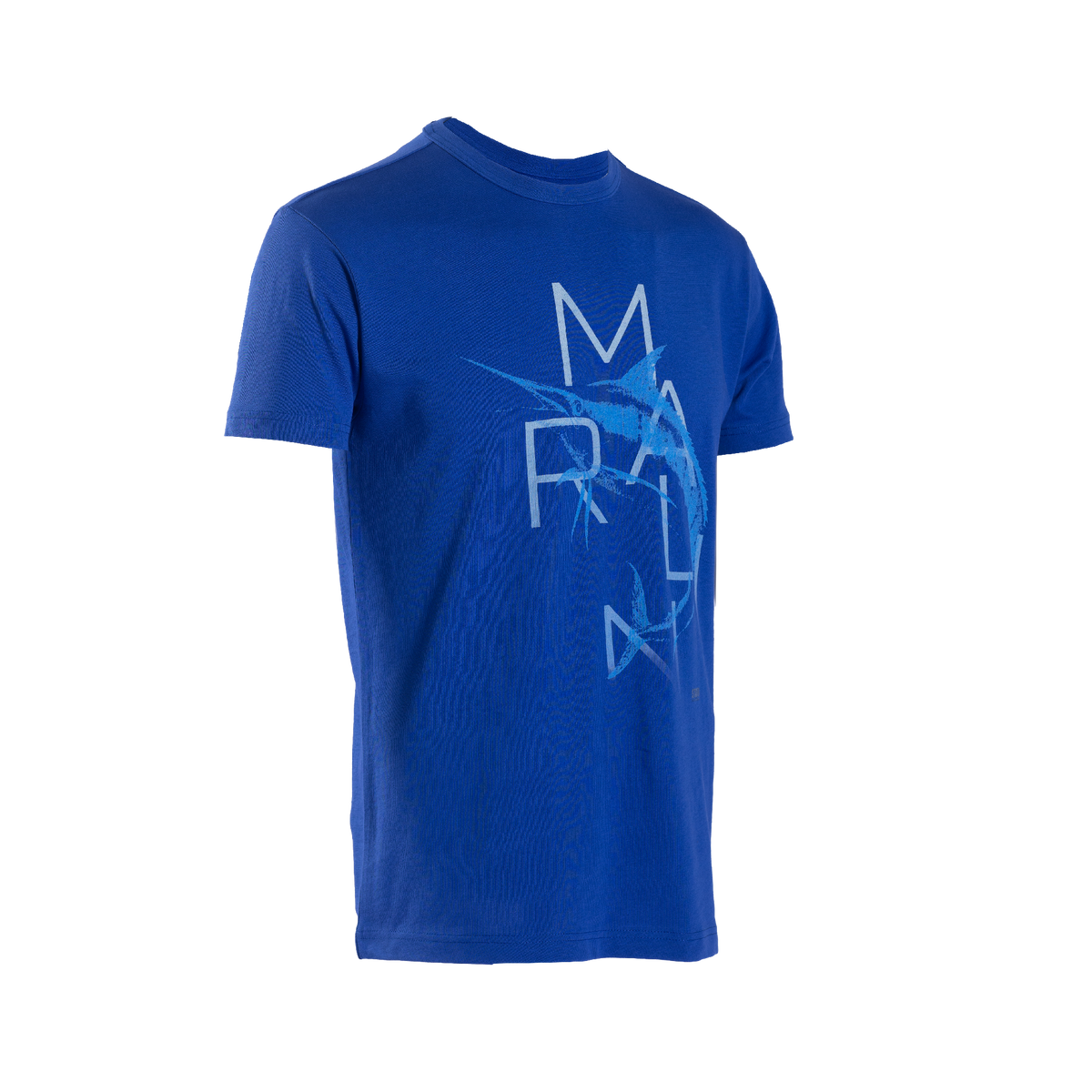 Graphite Short Sleeve Crew Neck T-Shirt Marlin Patterned
