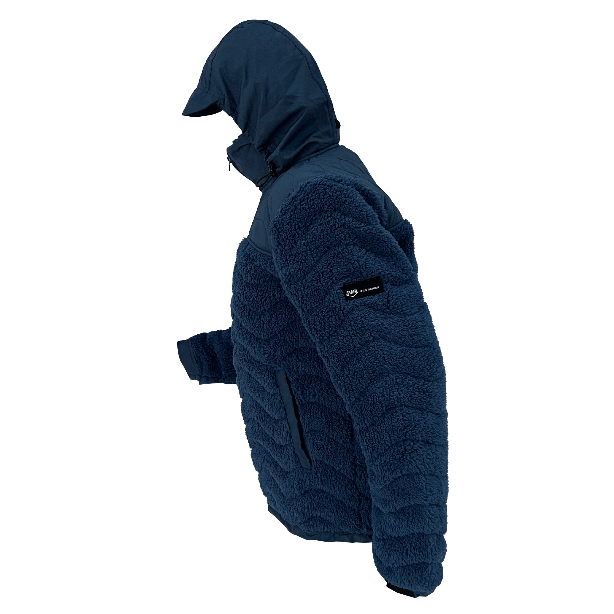 Inuk Men's Sherpa Fleece Blue Jacket