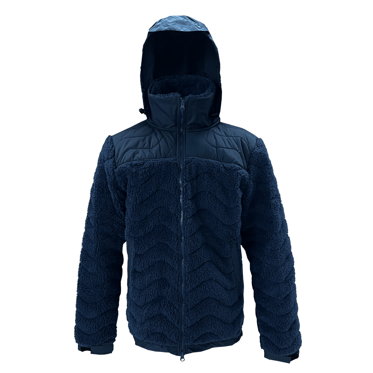 Inuk Men's Sherpa Fleece Blue Jacket