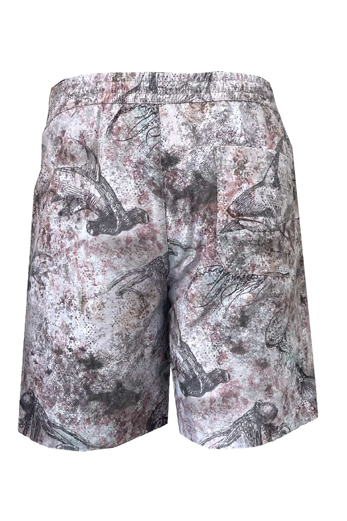 Latitude Men's Hammerhead Patterned Brown Swimshort