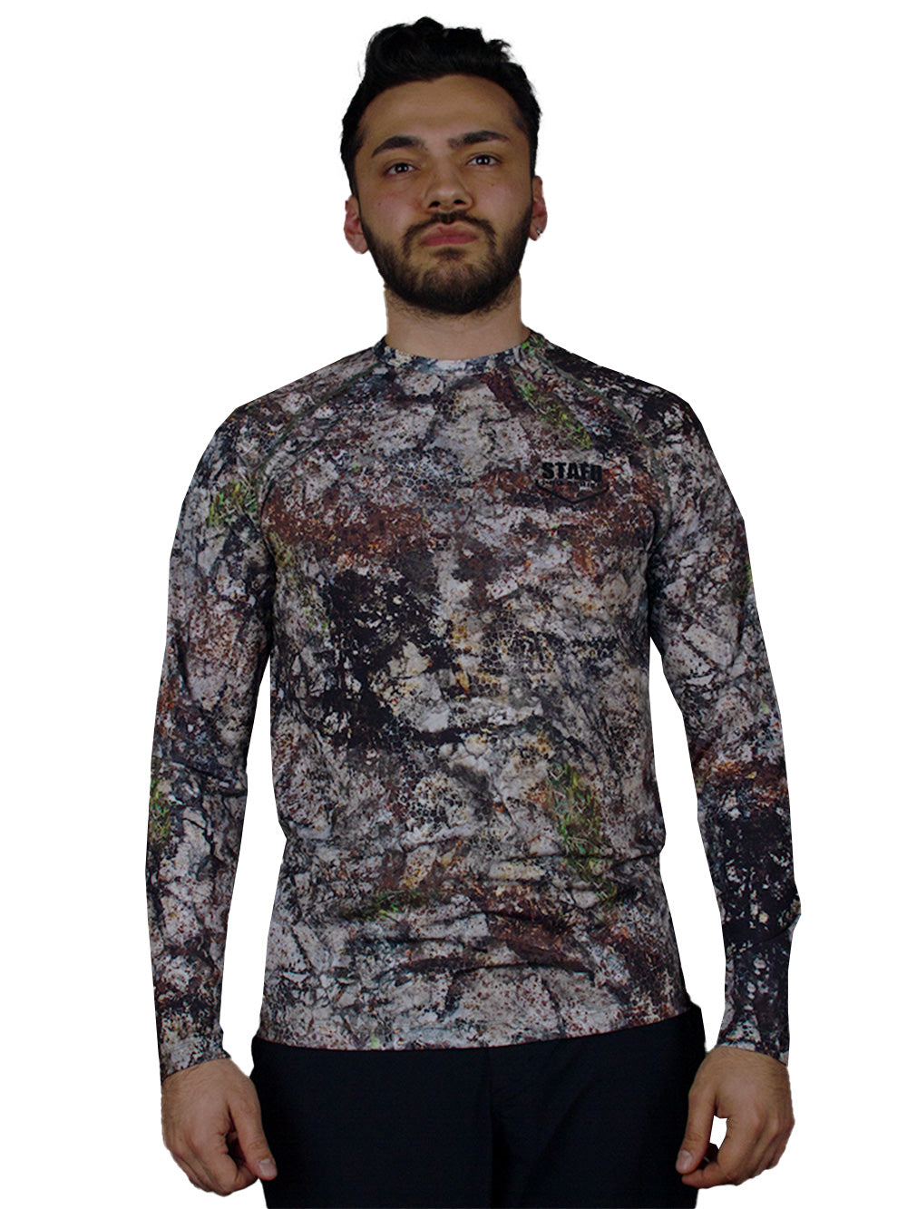 Orlok Round Neck UV Protection T-Shirt - Altai Camo