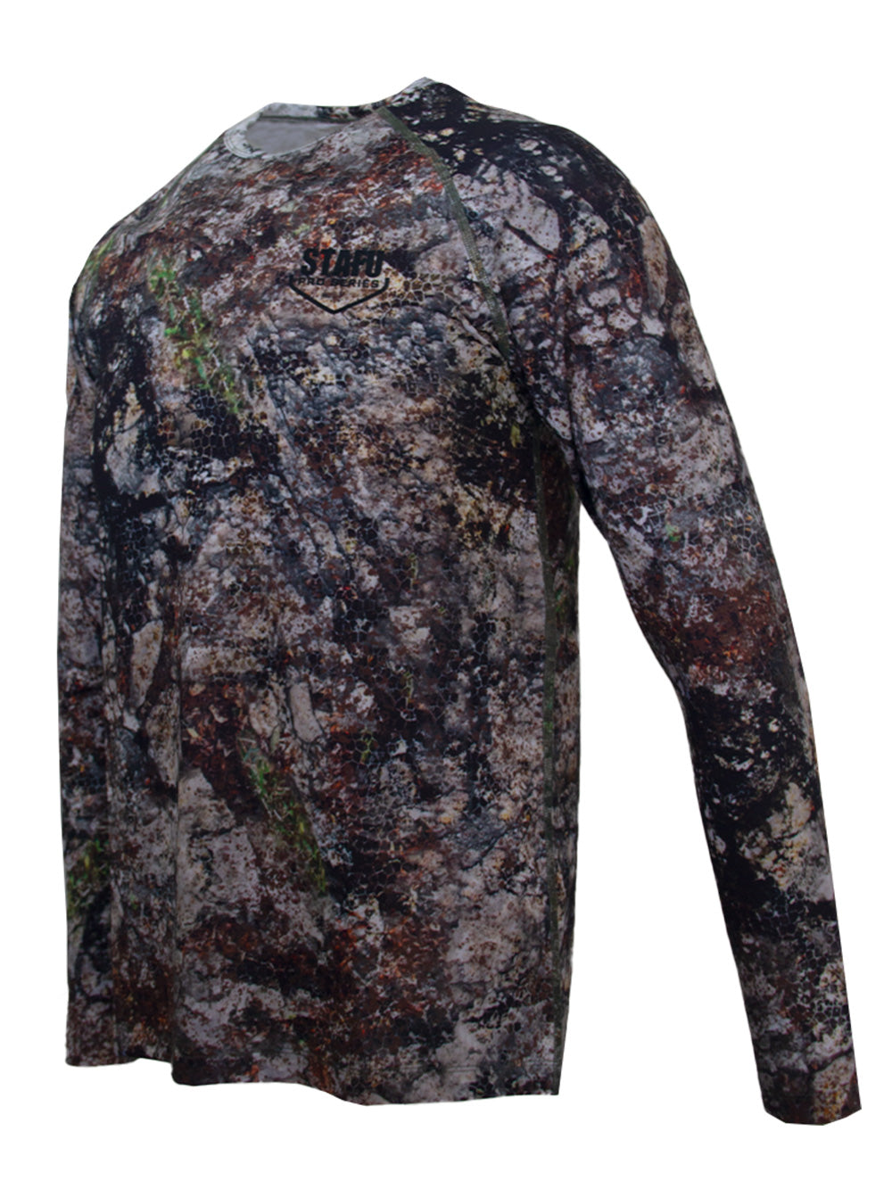 Orlok Round Neck UV Protection T-Shirt - Altai Camo
