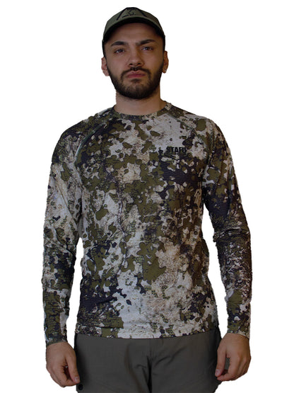 Orlok Round Neck UV Protection T-Shirt - Birch Camo