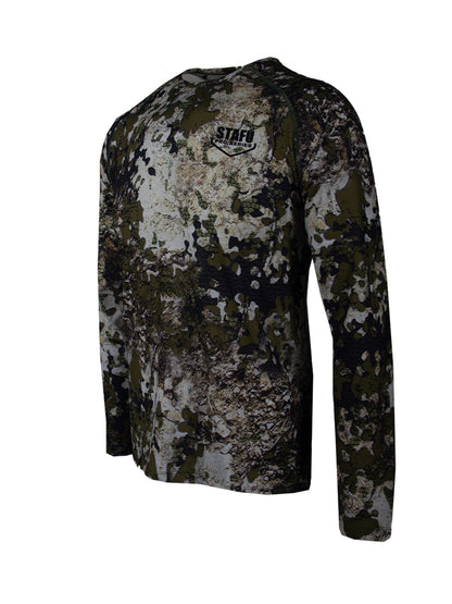 Orlok Round Neck UV Protection T-Shirt - Birch Camo