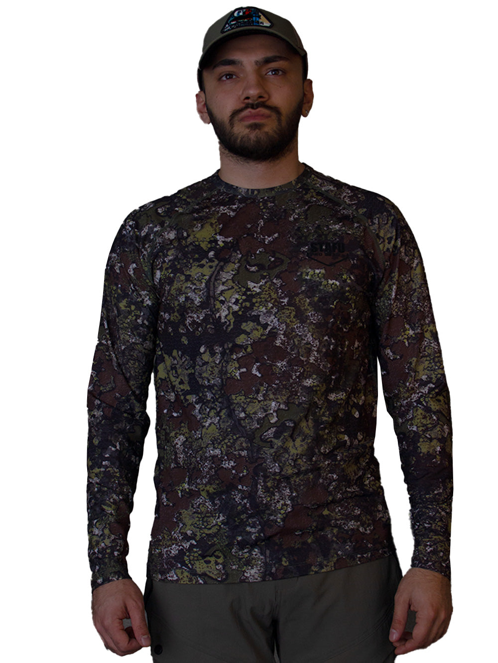 Orlok Round Neck UV Protection T-Shirt - Bushman Camo