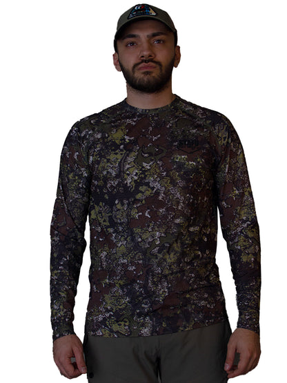Orlok Round Neck UV Protection T-Shirt - Bushman Camo