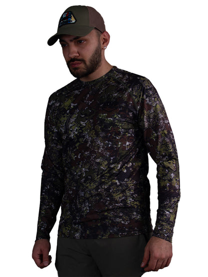 Orlok Round Neck UV Protection T-Shirt - Bushman Camo