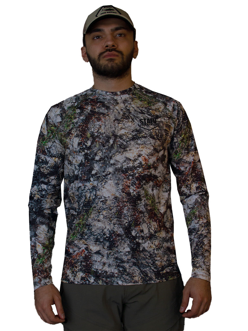 Orlok Round Neck UV Protection T-Shirt - Siberian Camo