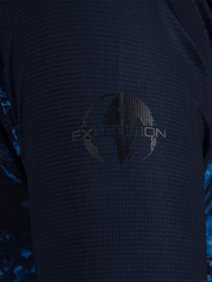Outrigger Hooded UV Protection Performance T-Shirt - Dark Storm
