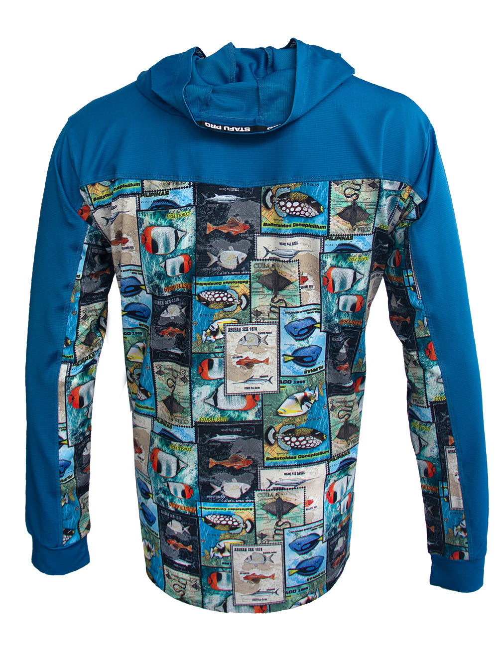 Outrigger Kapüşonlu UV Korumalı Performans T-Shirt - Stamp