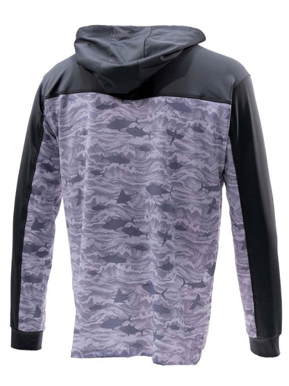 Outrigger Kapüşonlu UV Korumalı Performans T-Shirt - Signature Beyaz