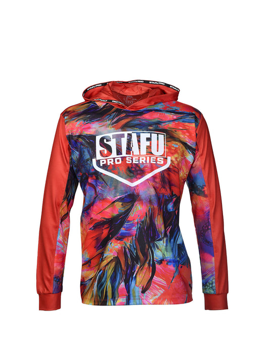 Outrigger Kapüşonlu UV Korumalı Performans T-Shirt - Dusk