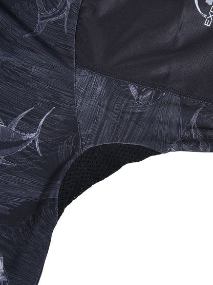 Outrigger Hooded UV Protection Performance T-Shirt - Frenzy Black