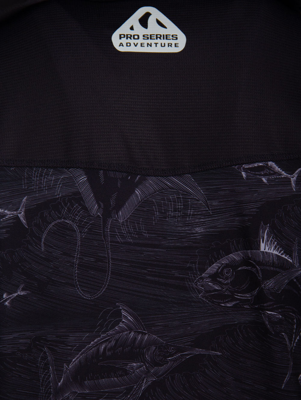 Outrigger Kapüşonlu UV Korumalı Performans T-Shirt - Frenzy Siyah
