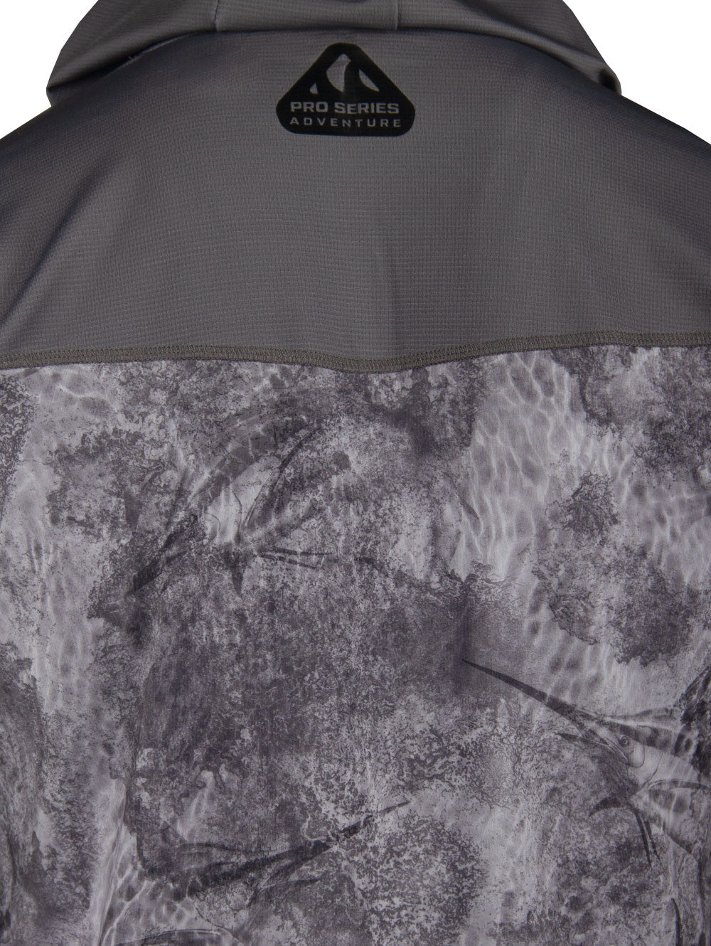 Outrigger Kapüşonlu UV Korumalı Performans T-Shirt -  Marlin Mania Grey