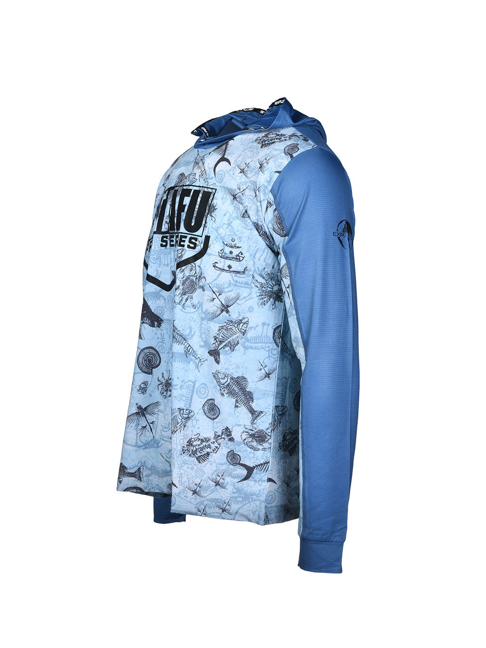 Outrigger Hooded UV Protection Performance T-Shirt - Paleo Blue