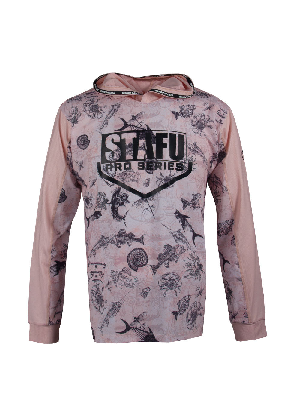 Outrigger Kapüşonlu UV Korumalı Performans T-Shirt - Paleo Salmon - Stafu Pro Series