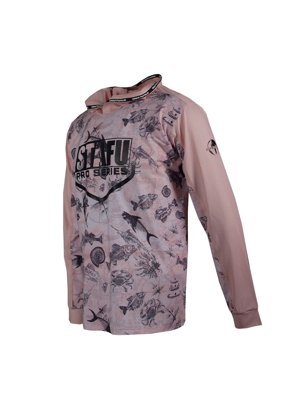 Outrigger Kapüşonlu UV Korumalı Performans T-Shirt - Paleo Salmon - Stafu Pro Series