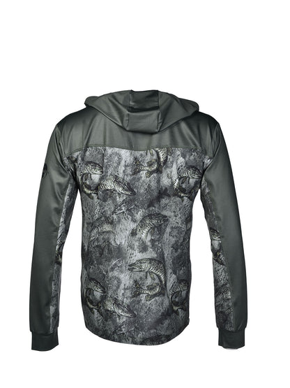 Outrigger Kapüşonlu UV Korumalı Performans T-Shirt - Predator Green