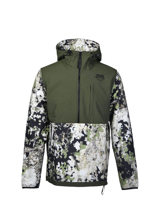 Peak SoftShell Anorak - Birch Camo Gray 