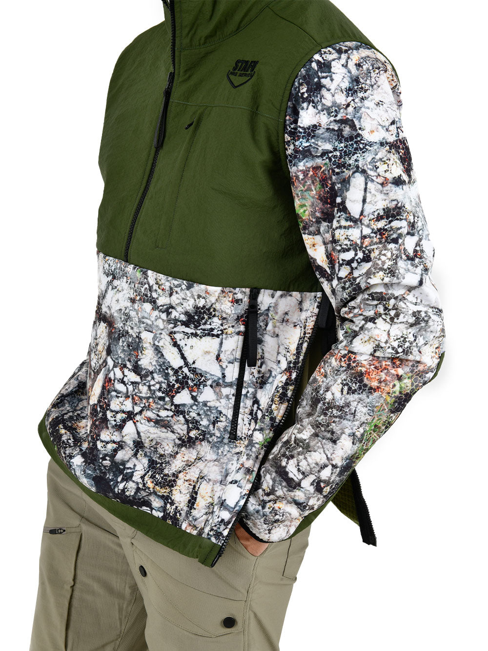 Peak SoftShell Anorak - Birch Camo Gray 