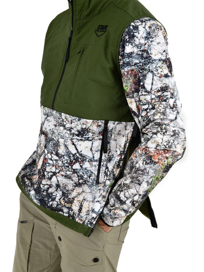 Peak SoftShell Anorak - Birch Camo Gray 