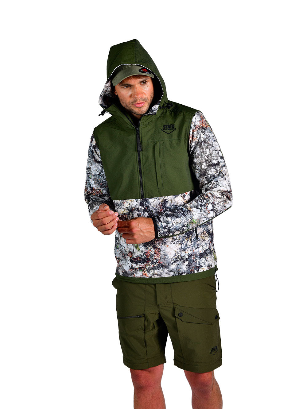 Peak SoftShell Anorak - Siberian Camo Gray 