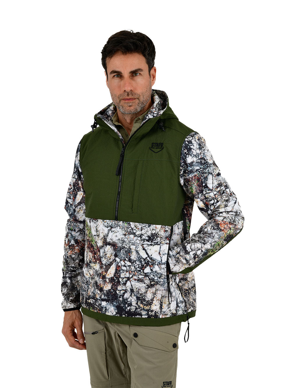 Peak SoftShell Anorak - Birch Camo Gray 