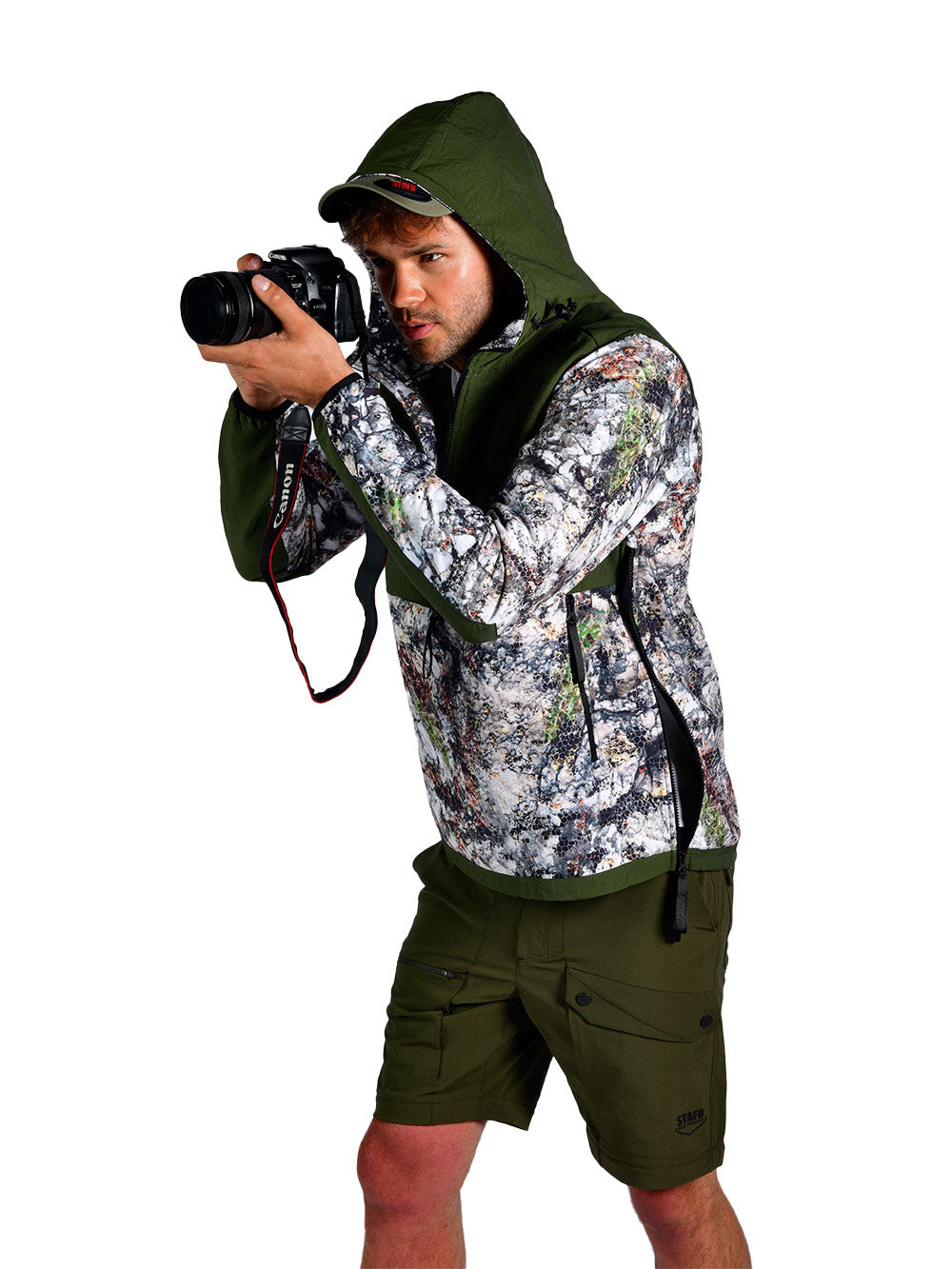 Peak SoftShell Anorak - Siberian Camo ''STAFUPRO'' VS ''STAFUHUNT''